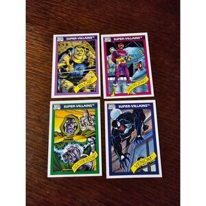 Marvel Super-Villains Cards 1990 Impel Trading Blob Zemo Doom‎ Venom Set